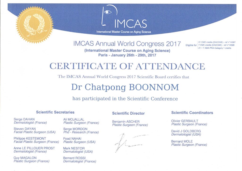 Med Design Clinic Certificate
